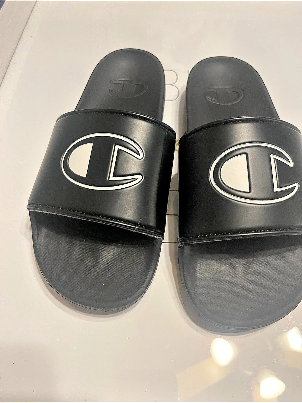 Champion IPO Slide Sandal Black Slide Sandals